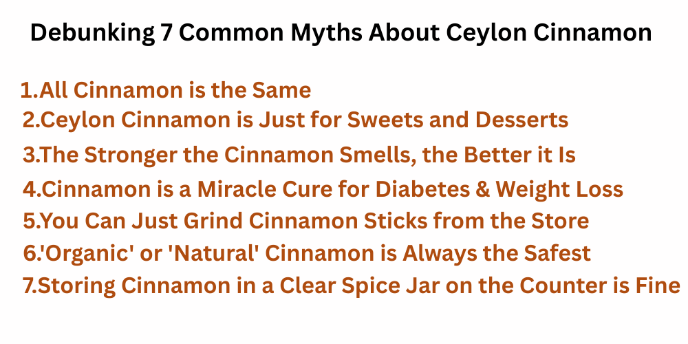 Myths About Ceylon Cinnamon