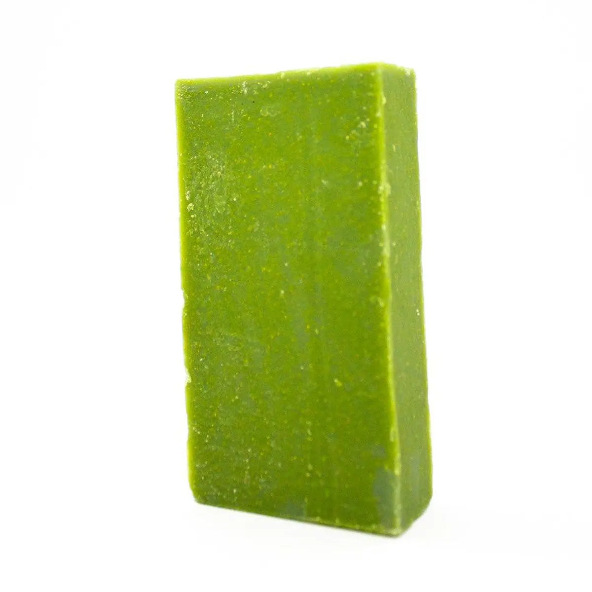 Handmade aloe vera soap bar with soothing plant extracts for hydrated skin
